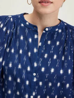 Bellerose Ink Cropped Blouse Myosotis Online