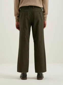 Bellerose Jaggot Rechte Broek Dark olive New