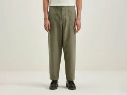 Bellerose Kargo Relaxed Cropped Broek Dusty olive Best