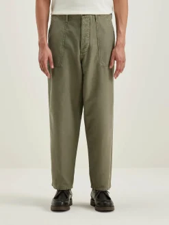 Bellerose Kargo Relaxed Cropped Broek Dusty olive Best