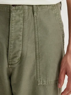 Bellerose Kargo Relaxed Cropped Broek Dusty olive Best