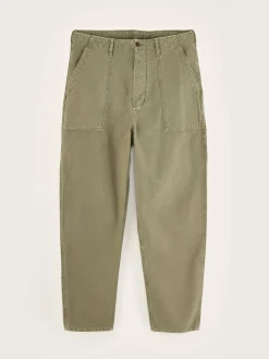 Bellerose Kargo Relaxed Cropped Broek Dusty olive Best