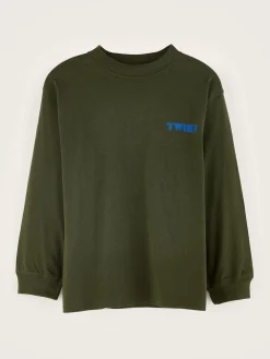 Bellerose Kellos Lange Mouwen T-shirt Moss