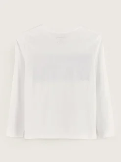 Bellerose Kenno Lange Mouwen T-shirt White Outlet