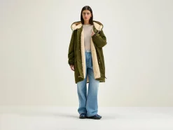 Bellerose Laos Parka Met Capuchon Olive Outlet