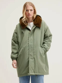 Bellerose Laos Parka Met Capuchon Eucalyptus Outlet