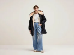 Bellerose Laos Parka Met Capuchon Off black Discount