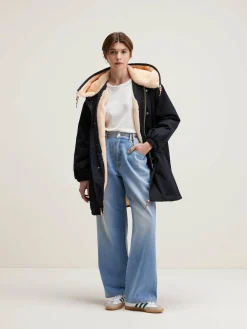 Bellerose Laos Parka Met Capuchon Off black Discount