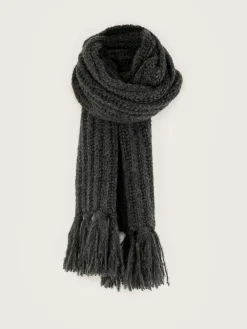 Bellerose Lioko Geribbelde Sjaal Mid grey Outlet