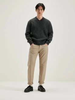 Bellerose Liora V-hals Trui Mid grey