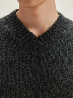 Bellerose Liora V-hals Trui Mid grey