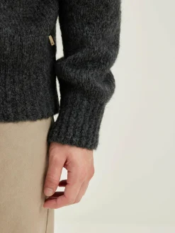 Bellerose Liora V-hals Trui Mid grey