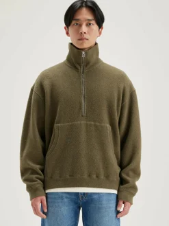 Bellerose Mabro Sweatshirt Met Rits Military Best