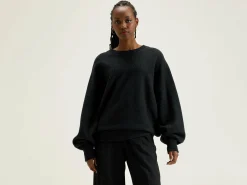 Bellerose Milos Ronde Hals Sweatshirt Off black Hot