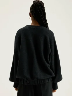 Bellerose Milos Ronde Hals Sweatshirt Off black Hot