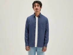 Bellerose Mire Slim Hemd Metal blue