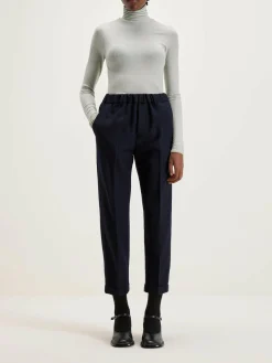 Nicholson & Nicholson Sand Boyfriend Broek Van Wol Online
