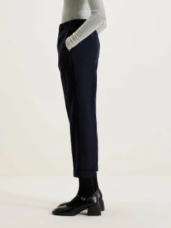 Nicholson & Nicholson Sand Boyfriend Broek Van Wol Online