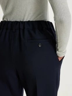 Nicholson & Nicholson Sand Boyfriend Broek Van Wol Online