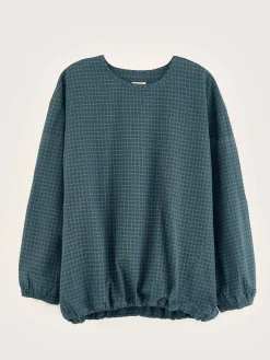 Bellerose Padoue Geruite Blouse Myrtille / Sea pine Hot