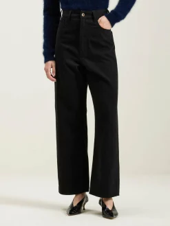 Bellerose Poker Wijde Jeans Off black Best