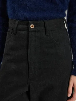 Bellerose Poker Wijde Jeans Off black Best