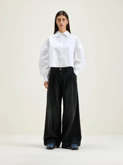 Bellerose Pops Superwijde Jeans Black stone Clearance