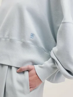 Bellerose Salva Cropped Sweatshirt Givre Outlet