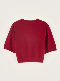 Bellerose Sare Korte Mouwen Trui Red dahlia Sale