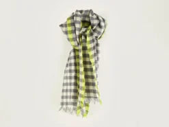 Bellerose Sidar Geweven Sjaal Cream / Fluo / Orage Outlet