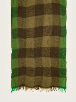 Bellerose Sidiki Geruite Sjaal Jeep / Moss New