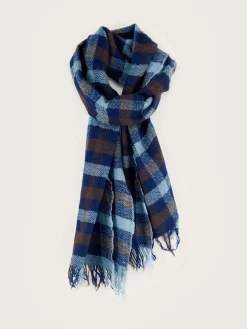 Bellerose Sidy Geruit Sjaal Deep grey / Worker Hot