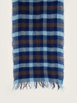 Bellerose Sidy Geruit Sjaal Deep grey / Worker Hot