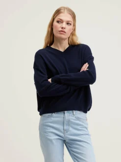 Bellerose Slax Kasjmier Trui Navy Discount
