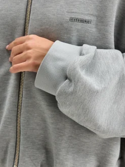 Bellerose Tallis Sweatshirt Met Rits Heather grey Discount