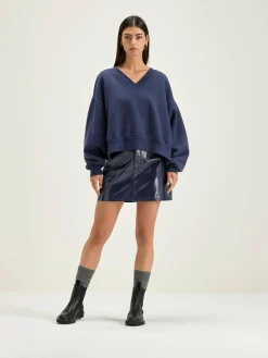 Bellerose Varola V-hals Sweatshirt Naval Best
