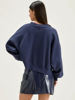 Bellerose Varola V-hals Sweatshirt Naval Best