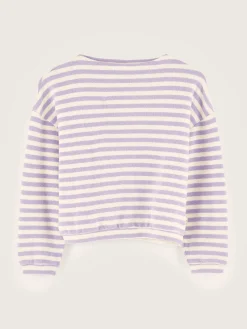Bellerose Vaso Lange Mouwen T-shirt Bonbon / Ecru Sale