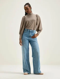 Bellerose Vazo T-shirt Met Rolkraag Dust