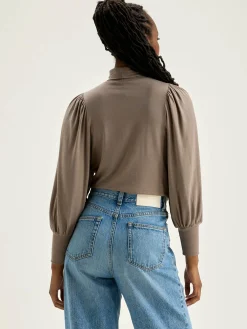 Bellerose Vazo T-shirt Met Rolkraag Dust