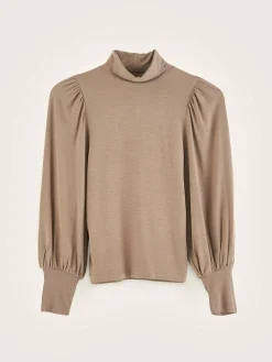 Bellerose Vazo T-shirt Met Rolkraag Dust