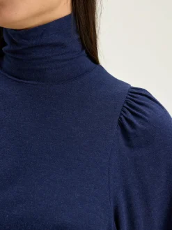 Bellerose Vazo T-shirt Met Rolkraag Naval Sale