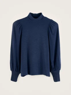 Bellerose Vazo T-shirt Met Rolkraag Naval Sale