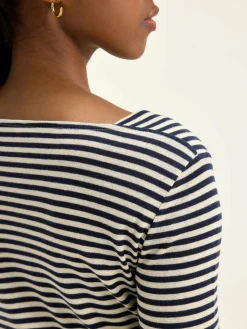 Bellerose Veras Slim T-shirt Naval / Shell Hot