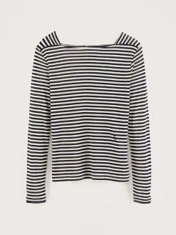 Bellerose Veras Slim T-shirt Naval / Shell Hot
