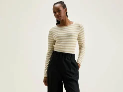 Bellerose Veras Slim T-shirt Antique white / Oatmeal Outlet