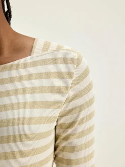 Bellerose Veras Slim T-shirt Antique white / Oatmeal Outlet