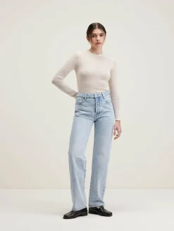 Bellerose Vibke Lange Mouwen T-shirt Cream Clearance