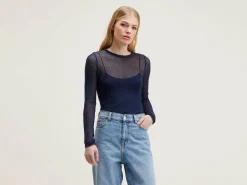 Bellerose Vibke Lange Mouwen T-shirt Naval Online