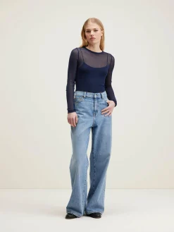 Bellerose Vibke Lange Mouwen T-shirt Naval Online